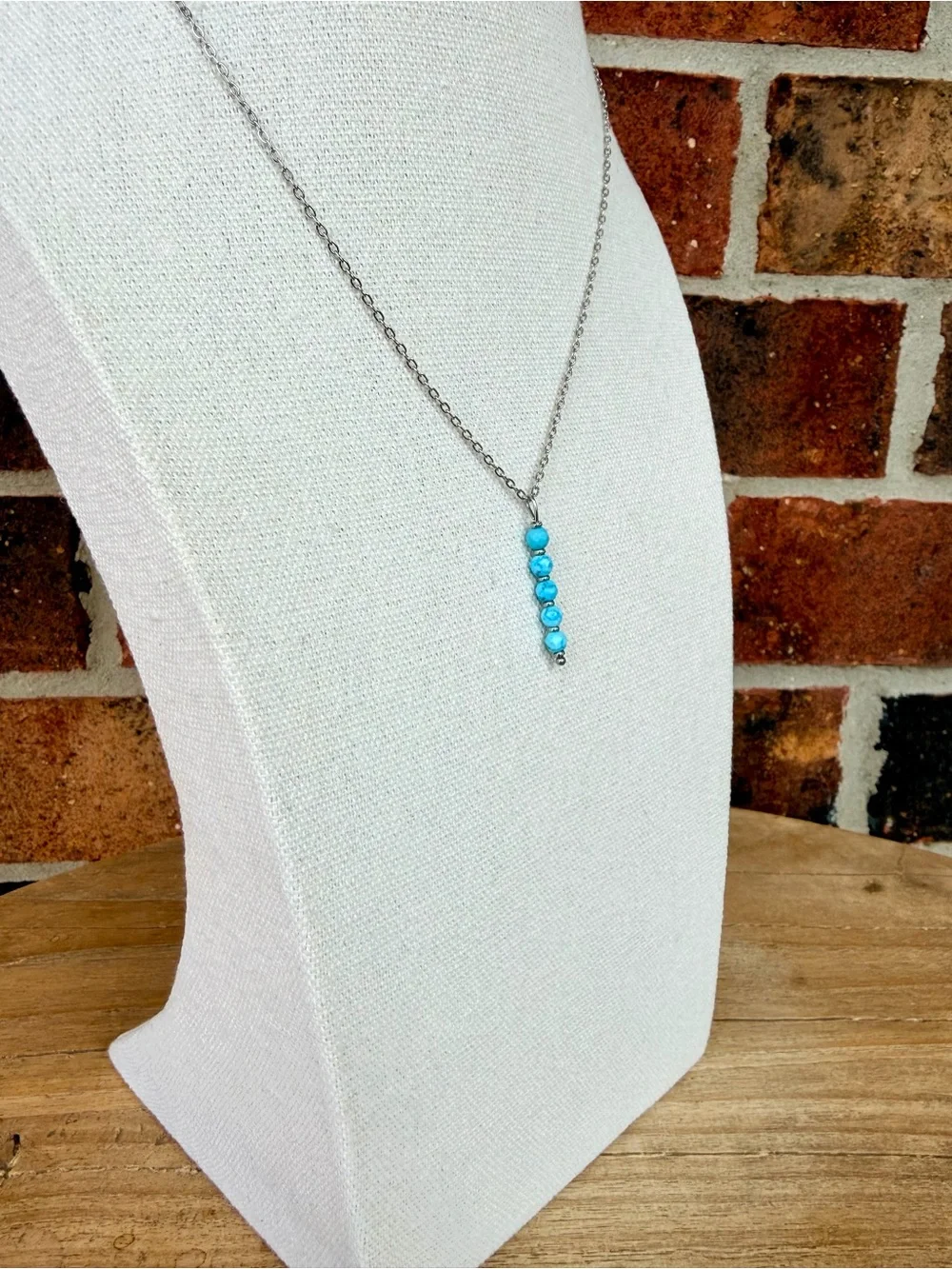 Bright Turquoise Charm Necklace